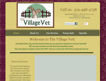 Tablet Screenshot of iowavillagevet.com
